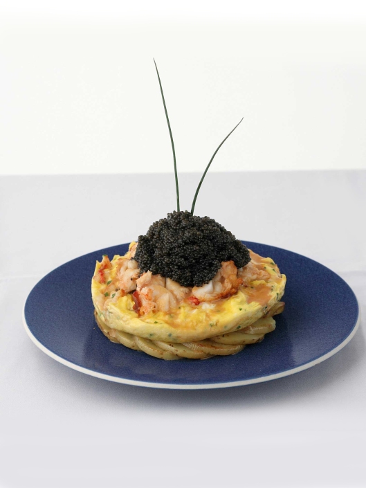 Caviar omlette for Breakfast, Norma's, New York